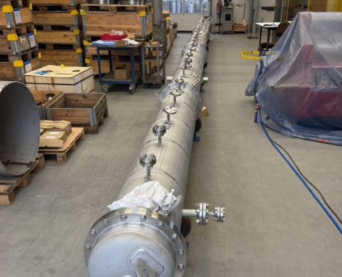 14 Meter Edelstahl-Kolonne nach DN400